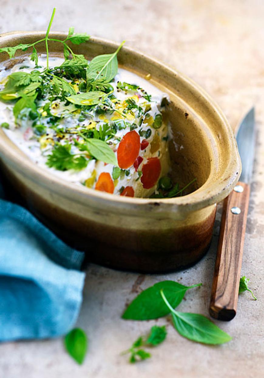 Terrine de légumes au chèvre frais