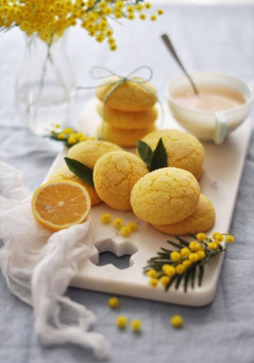 Macarons craquelés au citron