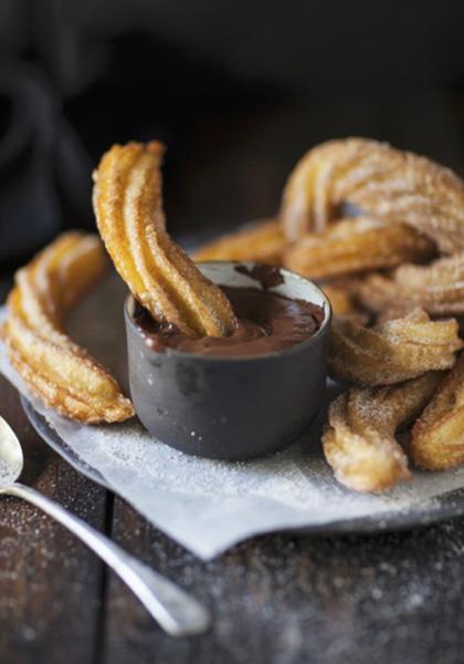 Churros sauce au chocolat