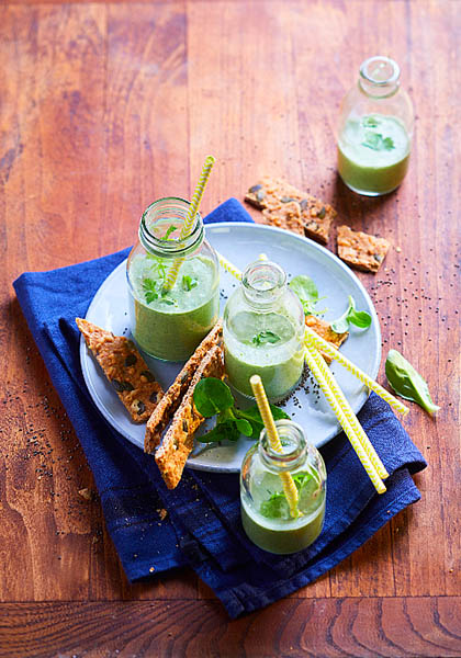 Smoothie à la mâche et pomme Granny-smith