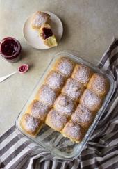 Brioche butchy à la confiture de framboises