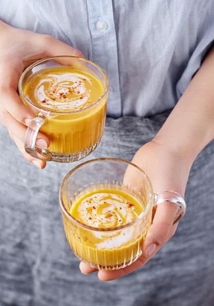 Soupe de courge à l&#039;orange et à la crème