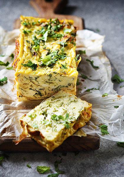 Flan aux herbes et à la brousse