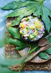 Salade de riz aux crevettes