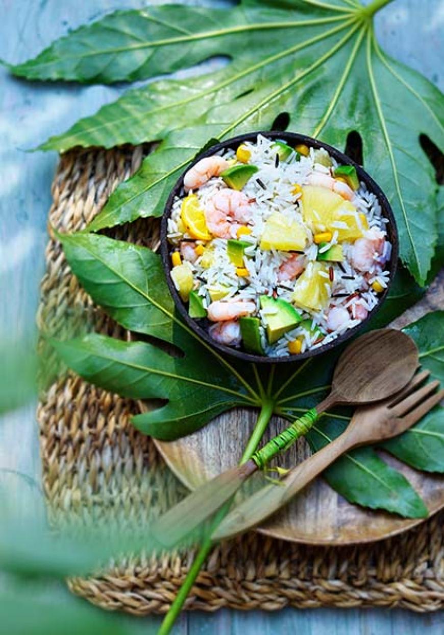 Salade de riz aux crevettes