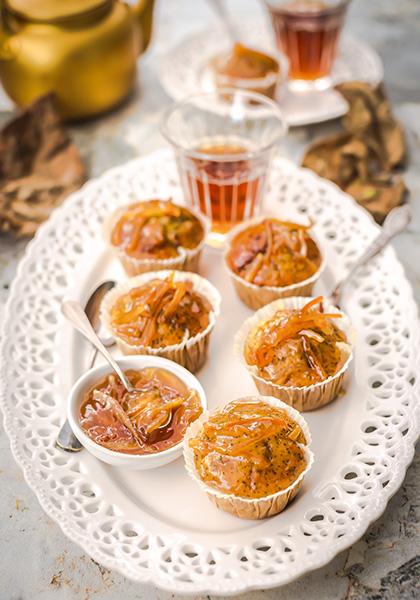 Muffins oranges et graines de Pavot