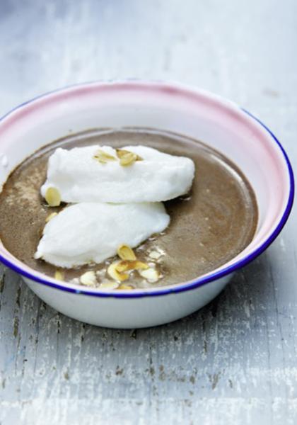 Ile flottante au chocolat