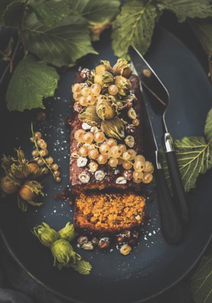 Cake d’automne noisettes et miel de forêt