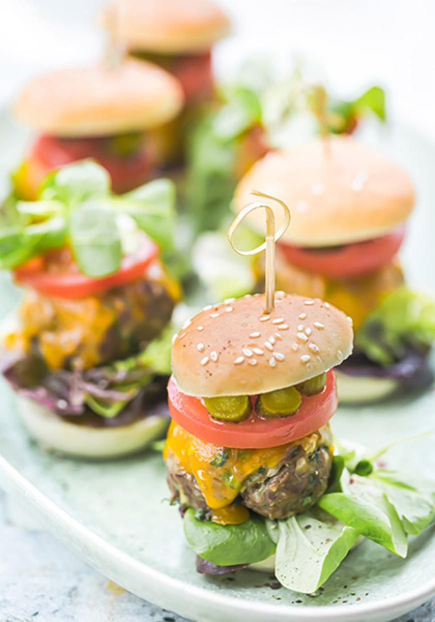 Mini burgers extra moelleux