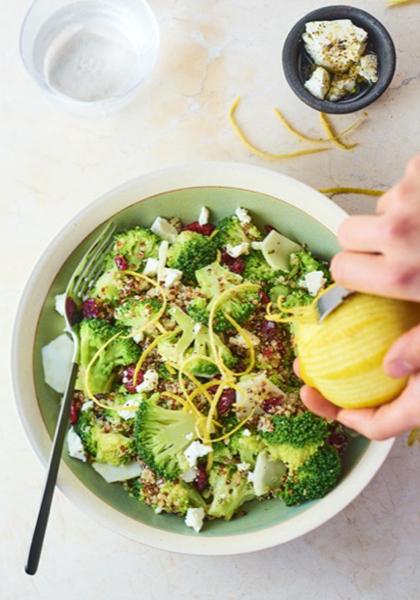 Salade de brocolis aux zestes de citron