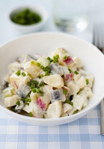 Salade fécampoise de harengs et pommes de terre