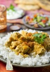 Poulet au curry et riz basmati