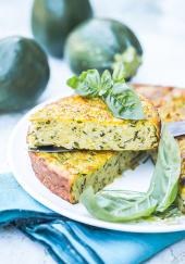 Clafoutis aux courgettes et au chèvre frais