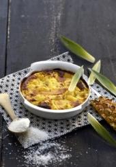 Gratin d&#039;ananas à la noix de coco