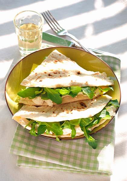 Piadina roquette mozzarella