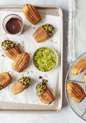 Madeleines chocolat pistache