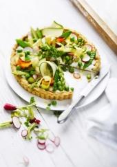 Tarte à la ricotta et aux légumes de printemps