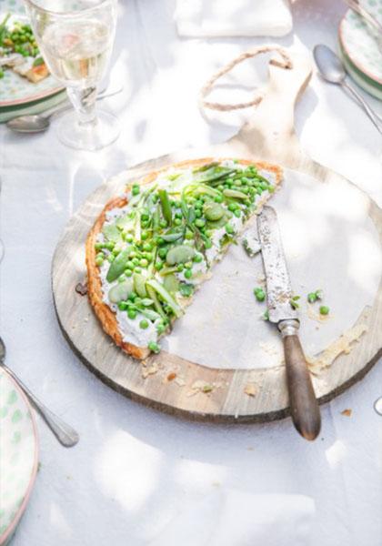 Tarte aux légumes verts