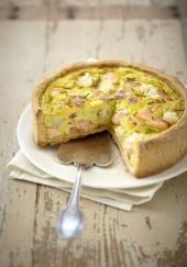 Quiche au saumon et au chou-fleur