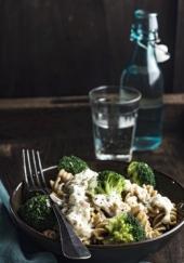 Fusilli aux brocolis, sauce au gorgonzola