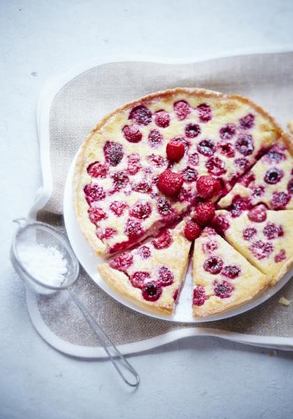 Flan pâtissier à la framboise