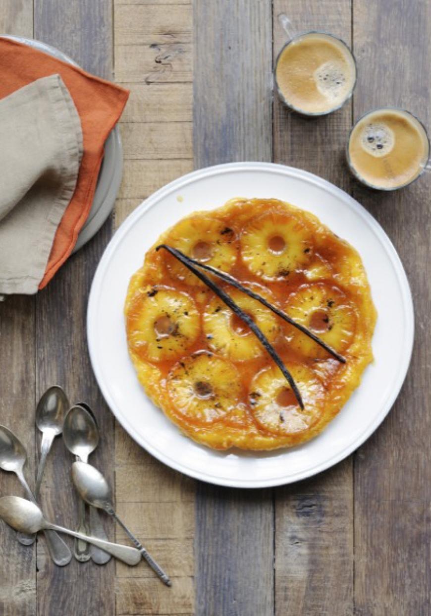 Tarte tatin à l&#039;ananas et à la vanille