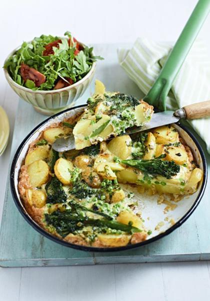 Frittata aux pommes de terre et brocolis