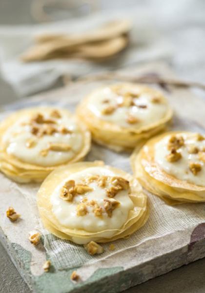 Minis pastillas crème au lait et amandes