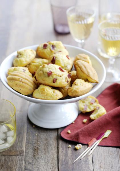 Madeleines au jambon noir de Bigorre