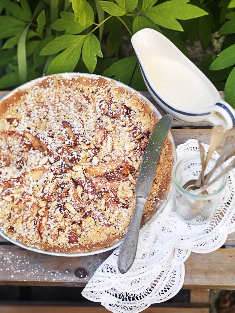 Tarte aux pommes et aux amandes