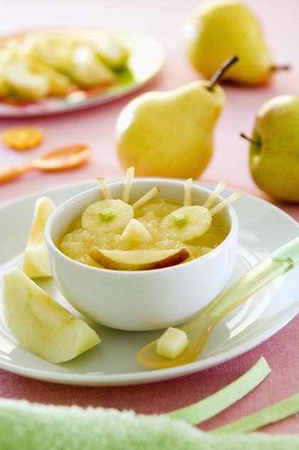 Compote pommes poires rigolote