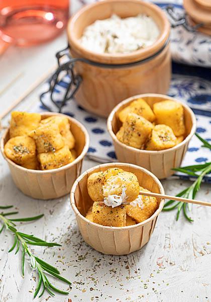 Bouchons de panisse grillés