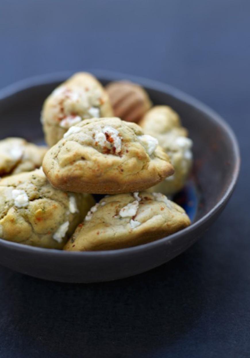 Madeleines au chèvre et au miel