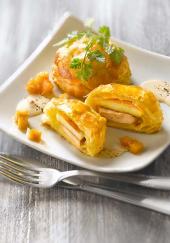 Chaussons feuilletés au foie gras et aux pommes