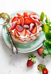 Moelleux fraises chantilly