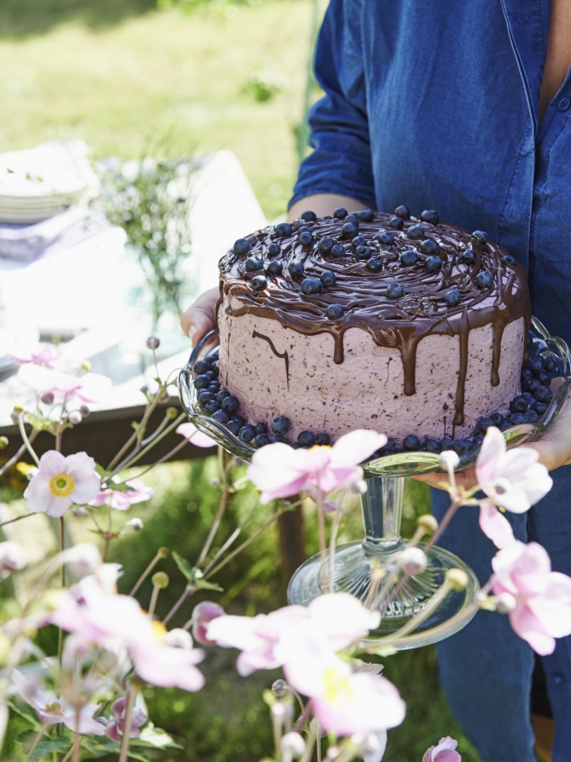 Gâteau chocolat myrtilles